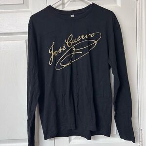 Next Level Apparel Black Crewneck Long Sleeve Tee